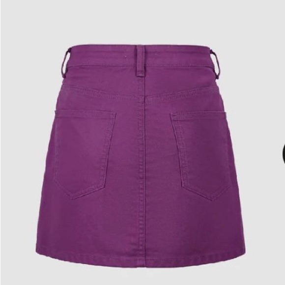 Purple Denim Skirt Set - Picture 4 of 4